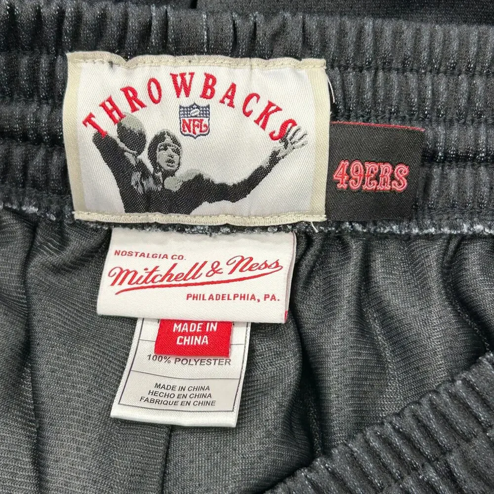 Mitchell & Ness San Francisco 49ers Big Face 3.0 shorts size Medium M Black B30
